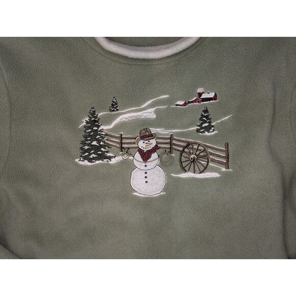 Vintage CROFT & BARROW Cowboy snowman Size M - Picture 4 of 4